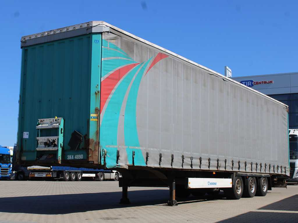 Krone SD 04, LOWDECK, LIFTING AXLE, LIFT ROOF - Тентованный полуприцеп: фото 1 Krone SD 04, LOWDECK, LIFTING AXLE, LIFT ROOF - Тентованный полуприцеп: фото 1