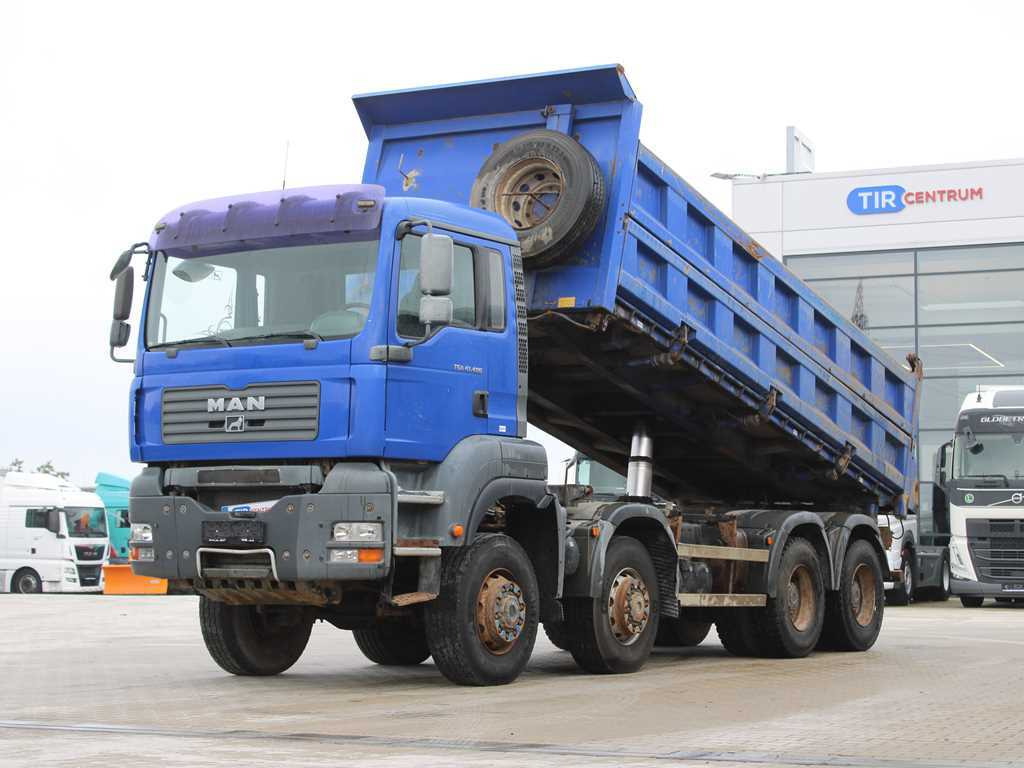 MAN TGA 41.480, 8X6, THREE SIDED, EURO 3, RETARDER, 17m³ - Самосвал: фото 1 MAN TGA 41.480, 8X6, THREE SIDED, EURO 3, RETARDER, 17m³ - Самосвал: фото 1