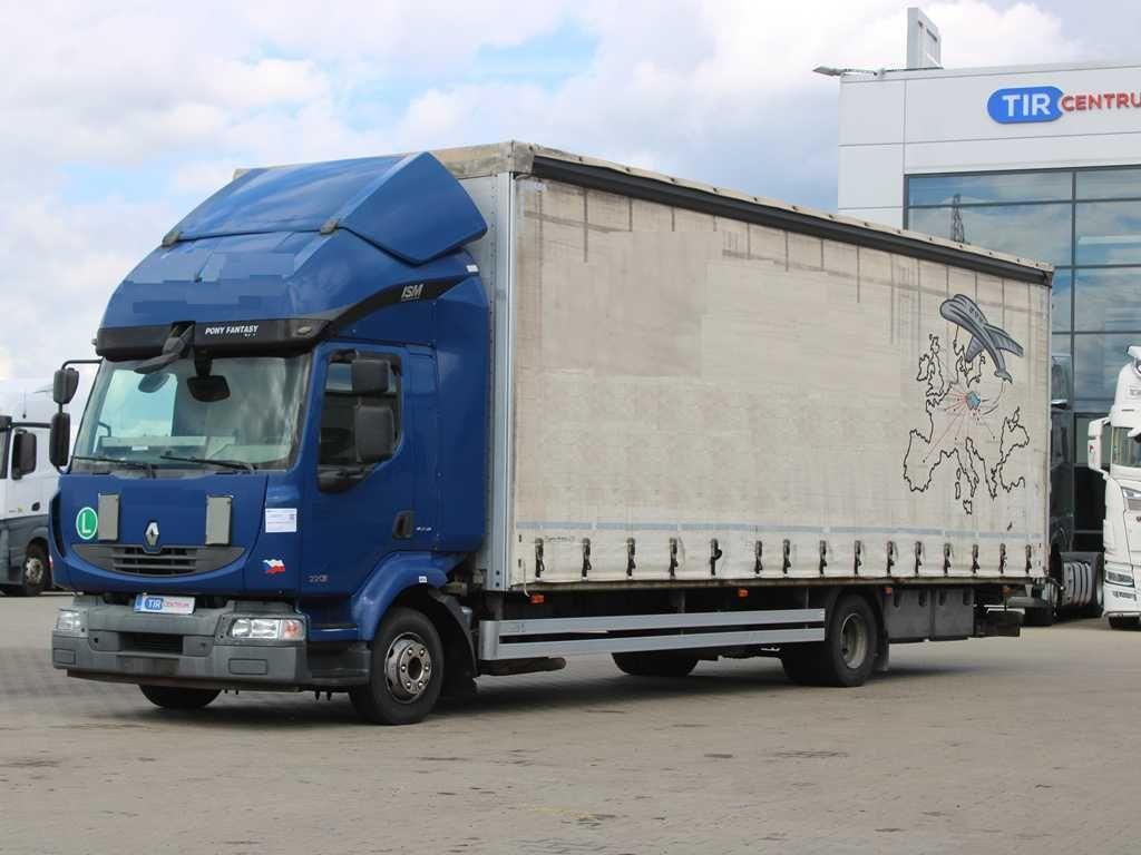 Renault MIDLUM 220.12, EURO 5, TAIL LIFT - Тентованный грузовик: фото 1 Renault MIDLUM 220.12, EURO 5, TAIL LIFT - Тентованный грузовик: фото 1