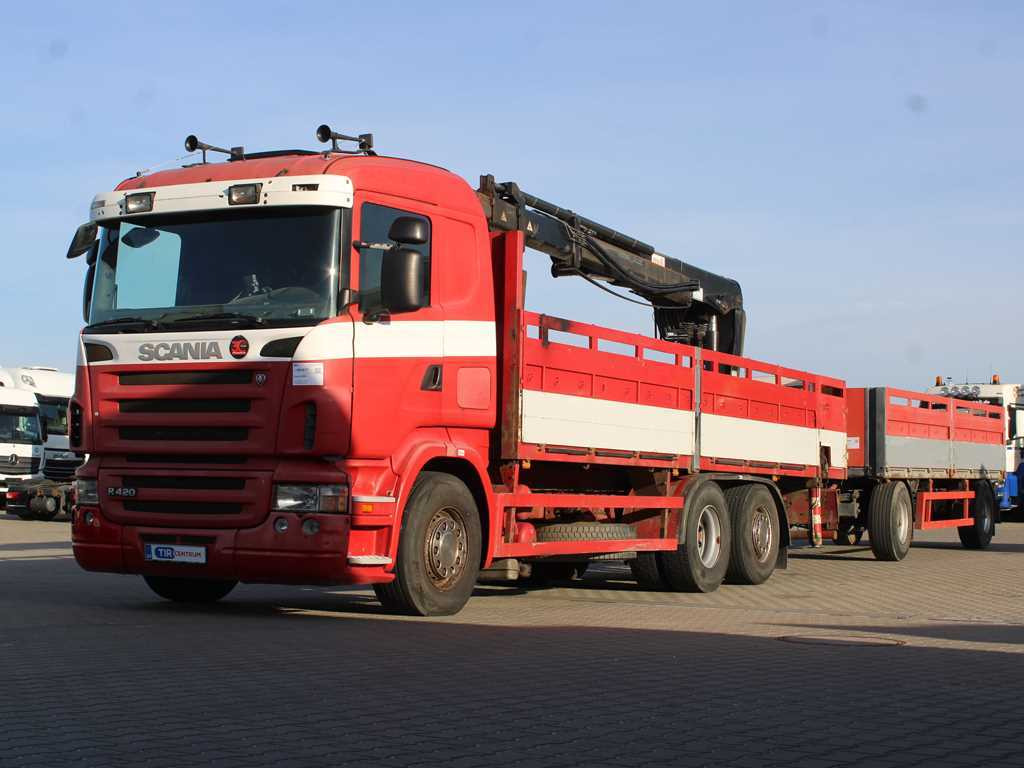 Scania R380, EURO 3, 6X2, LIFT AXLE, HIAB 166K + KOGEL ANBS(1996) - Грузовик бортовой/ Платформа, Автоманипулятор: фото 1 Scania R380, EURO 3, 6X2, LIFT AXLE, HIAB 166K + KOGEL ANBS(1996) - Грузовик бортовой/ Платформа, Автоманипулятор: фото 1