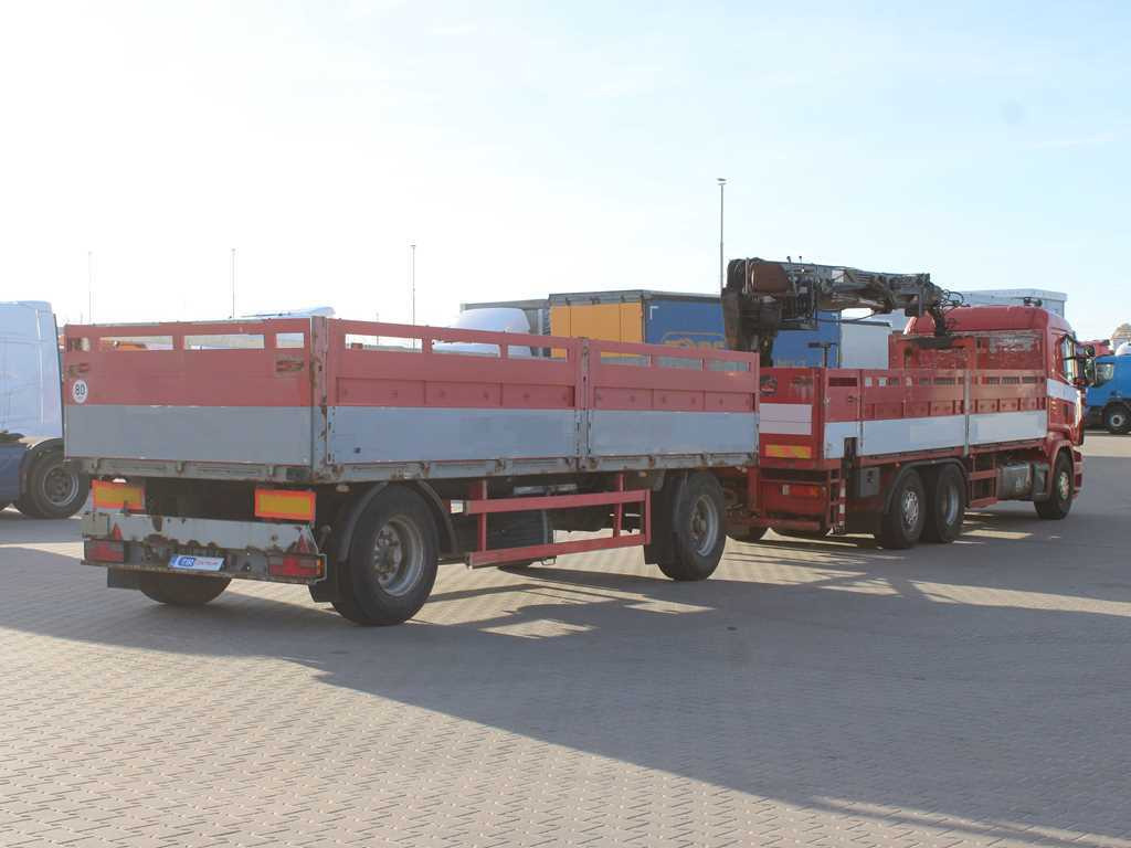 Scania R380, EURO 3, 6X2, LIFT AXLE, HIAB 166K + KOGEL ANBS(1996) - Грузовик бортовой/ Платформа, Автоманипулятор: фото 4 Scania R380, EURO 3, 6X2, LIFT AXLE, HIAB 166K + KOGEL ANBS(1996) - Грузовик бортовой/ Платформа, Автоманипулятор: фото 4