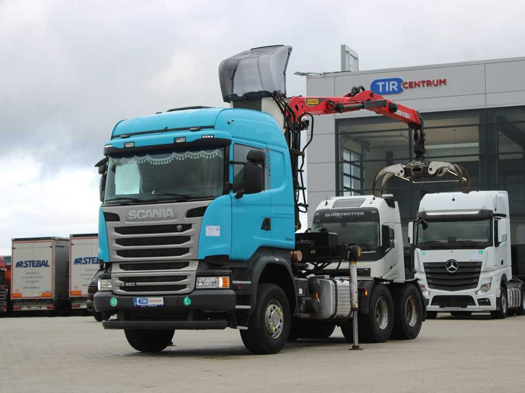 Scania R490, 6X4, EURO 6, DOUBLE CIRCUIT HYDRAULIC, PALFINGER EPSILON M13Z91 - Тягач: фото 1 Scania R490, 6X4, EURO 6, DOUBLE CIRCUIT HYDRAULIC, PALFINGER EPSILON M13Z91 - Тягач: фото 1