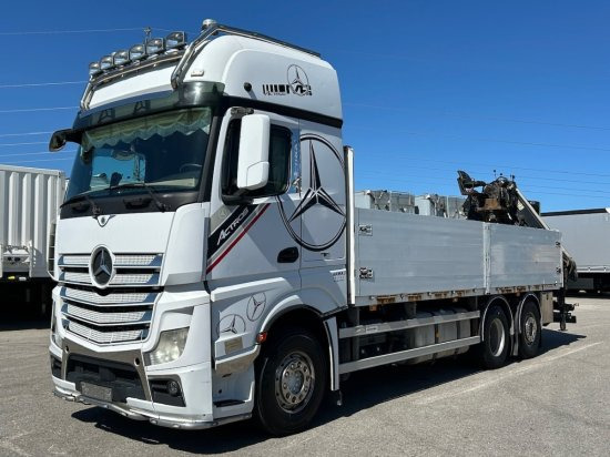 Mercedes-Benz Actros 2545 L 6x2, Retarder, Pritsche, Hiab XS 166 D-4 PRO, E5 - Грузовик бортовой/ Платформа, Автоманипулятор: фото 1 Mercedes-Benz Actros 2545 L 6x2, Retarder, Pritsche, Hiab XS 166 D-4 PRO, E5 - Грузовик бортовой/ Платформа, Автоманипулятор: фото 1