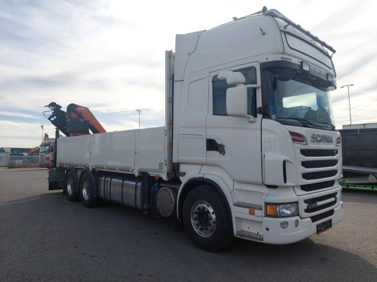 Scania R730 6x4 Pritsche, Voll-Luft Palfinger PK27002 Kran Retarder, Alu-Felgen, - Грузовик бортовой/ Платформа, Автоманипулятор: фото 1 Scania R730 6x4 Pritsche, Voll-Luft Palfinger PK27002 Kran Retarder, Alu-Felgen, - Грузовик бортовой/ Платформа, Автоманипулятор: фото 1