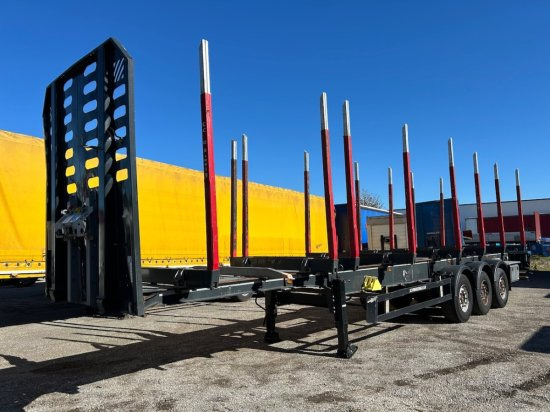 Schwarzmüller Holzauflieger, 8 Rungenpaare, SAF-Achsen, Liftachse - Полуприцеп лесовоз: фото 1 Schwarzmüller Holzauflieger, 8 Rungenpaare, SAF-Achsen, Liftachse - Полуприцеп лесовоз: фото 1