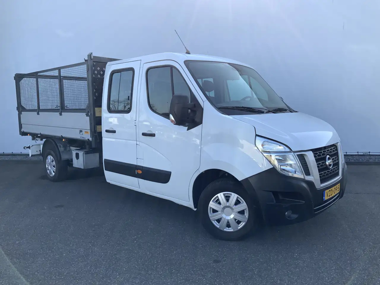 Малотоннажный самосвал, Грузопассажирский фургон Nissan NV400 2.3 dCi L3H1 Dub Cab 3 Zijde Kipper Airco Bakmaat: фото 15