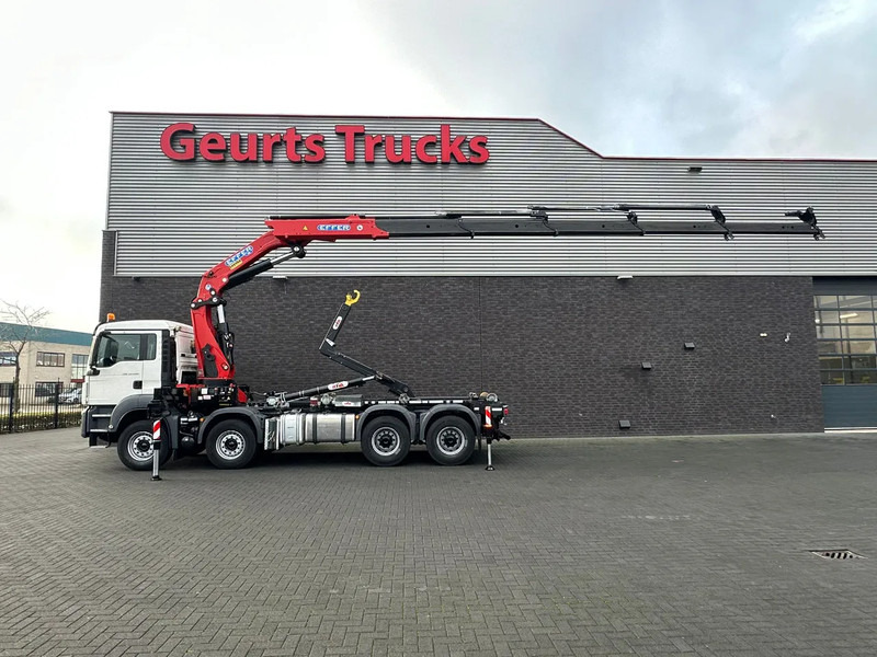 MAN TGS 35.460 8X4 BL+ HYVA 18.55.S HAAKARMSYSTEEM EFFER 395-5 KRAAN/KRAN/CRANE/GRUA - Крюковой мультилифт, Автоманипулятор: фото 1 MAN TGS 35.460 8X4 BL+ HYVA 18.55.S HAAKARMSYSTEEM EFFER 395-5 KRAAN/KRAN/CRANE/GRUA - Крюковой мультилифт, Автоманипулятор: фото 1