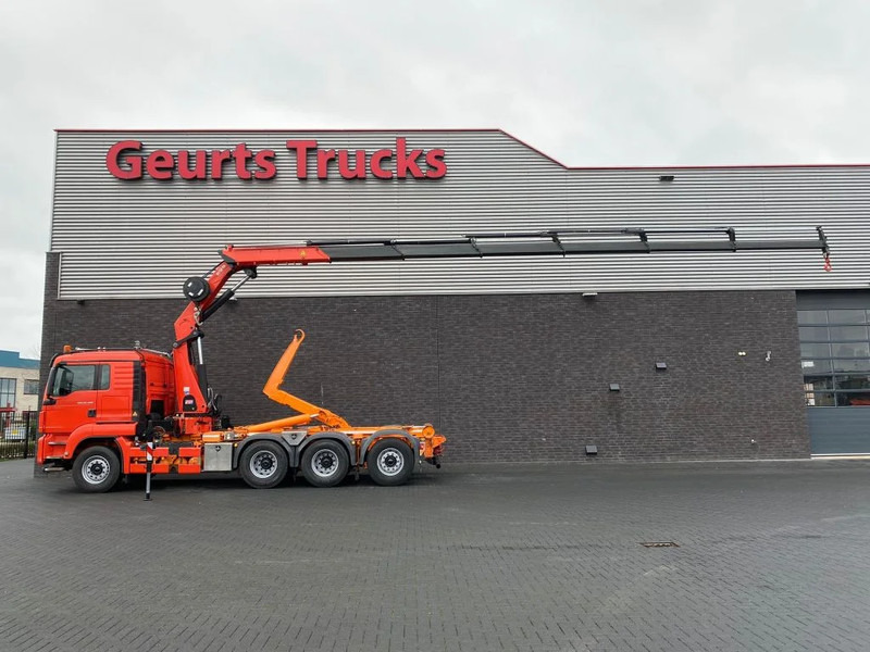 MAN TGS 35.480 8X4 TRIDEM + 20 TON HAAKARM + HMF 3220-K6 KRAAN/KRAN/CRANE/GRUA - Крюковой мультилифт, Автоманипулятор: фото 1 MAN TGS 35.480 8X4 TRIDEM + 20 TON HAAKARM + HMF 3220-K6 KRAAN/KRAN/CRANE/GRUA - Крюковой мультилифт, Автоманипулятор: фото 1