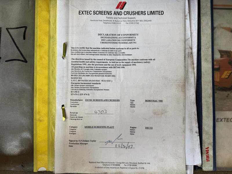 Грохот Extec Robotrac 7000: фото 20