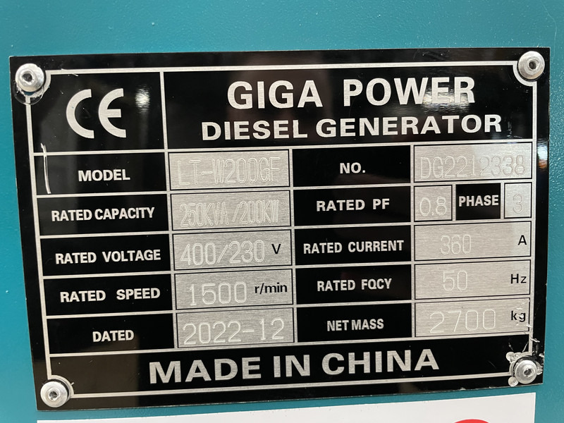 Новый Электрогенератор Giga power 250 kVA LT-W200GF silent generator set: фото 10