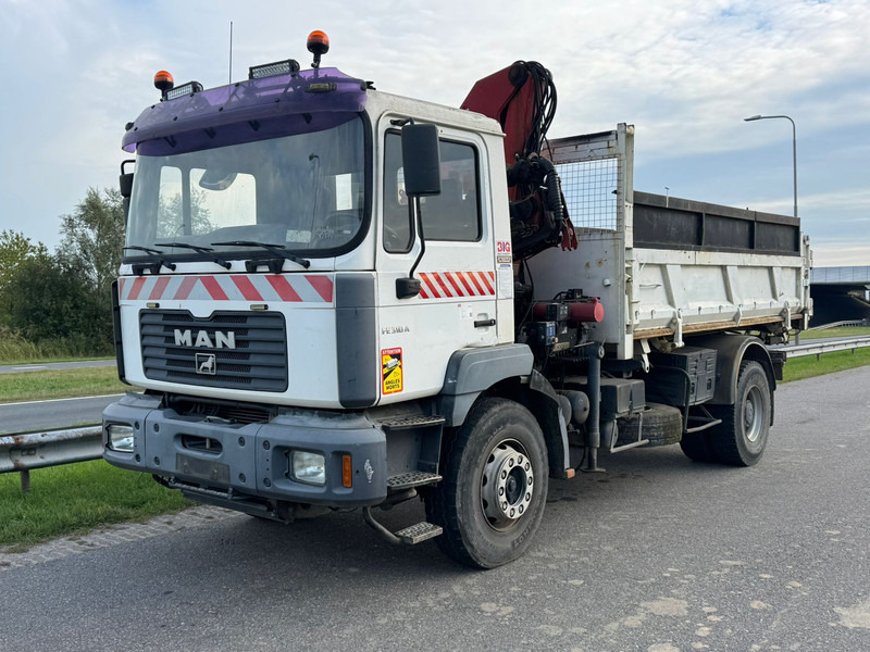 MAN 19.310 4x2 Kipper with HMF 1463K2 Crane - Самосвал, Автоманипулятор: фото 1 MAN 19.310 4x2 Kipper with HMF 1463K2 Crane - Самосвал, Автоманипулятор: фото 1