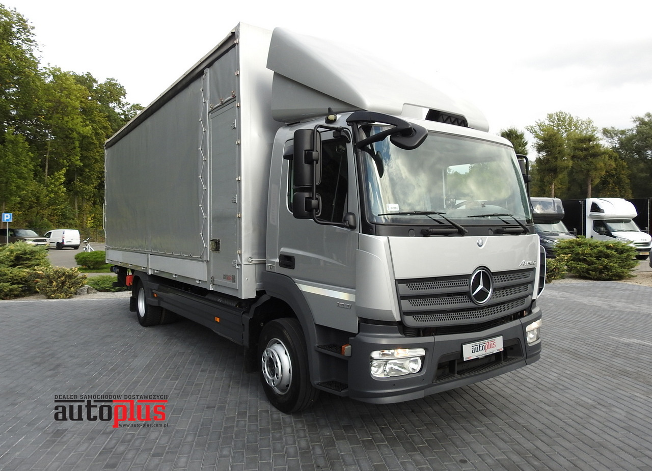 MERCEDES ATEGO 1221 TARPAULIN LIFT 16 PALLETS WEBASTO AIR CONDITIONING PNEUMATICS TWIN WHEELS  230HP - Тентованный фургон: фото 1 MERCEDES ATEGO 1221 TARPAULIN LIFT 16 PALLETS WEBASTO AIR CONDITIONING PNEUMATICS TWIN WHEELS  230HP - Тентованный фургон: фото 1