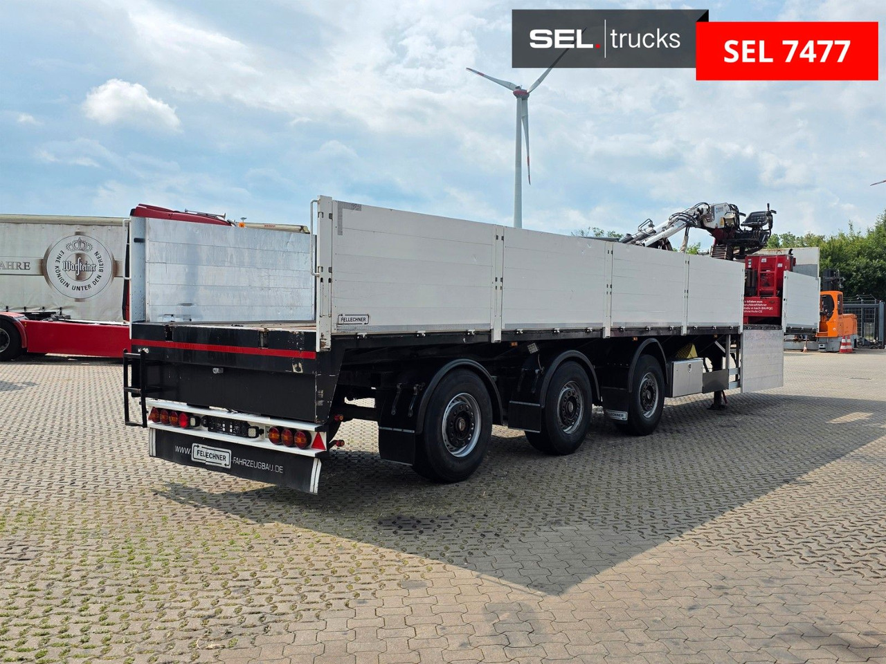 Fellechner SB31-L36 / Rollkran / Lenkachse - Полуприцеп бортовой/ Платформа: фото 5 Fellechner SB31-L36 / Rollkran / Lenkachse - Полуприцеп бортовой/ Платформа: фото 5
