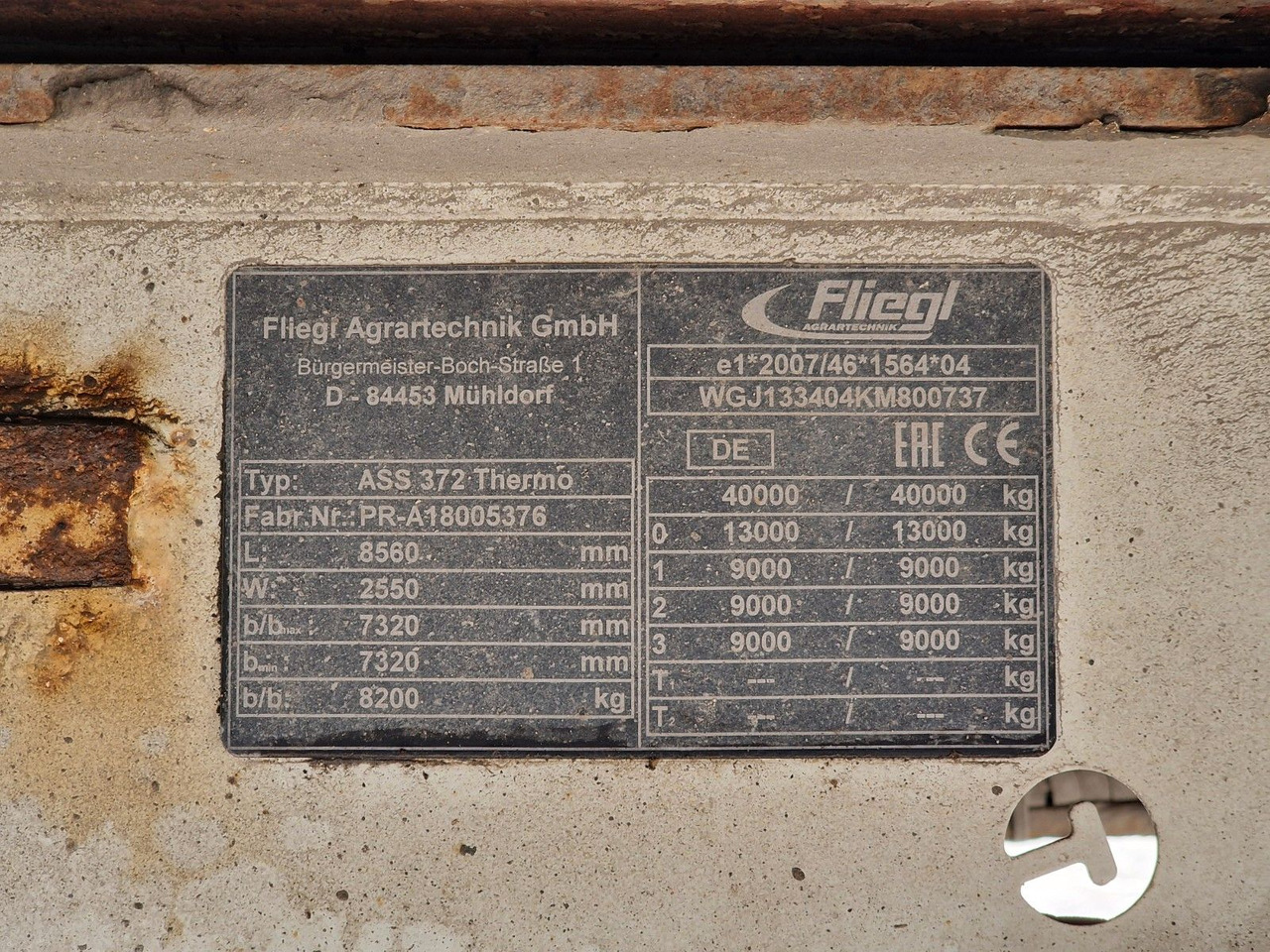 Самосвальный полуприцеп Fliegl ASS 372 Thermo / Thermomulde mit Abschiebetechn.: фото 28