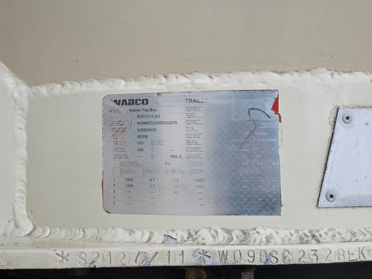 Полуприцеп цистерна для сыпучих грузов Köhler BSCX31/51/A  / 51.000 l / Lenkachse: фото 48