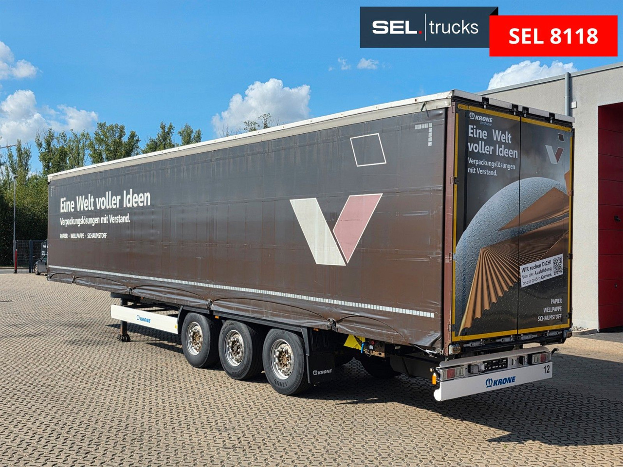 Тентованный полуприцеп Krone SD / Liftachse / EDSCHA: фото 7 Тентованный полуприцеп Krone SD / Liftachse / EDSCHA: фото 7