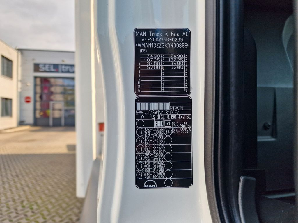 Фургон с закрытым кузовом MAN TGL 8.190 4x2 BL: фото 16 Фургон с закрытым кузовом MAN TGL 8.190 4x2 BL: фото 16