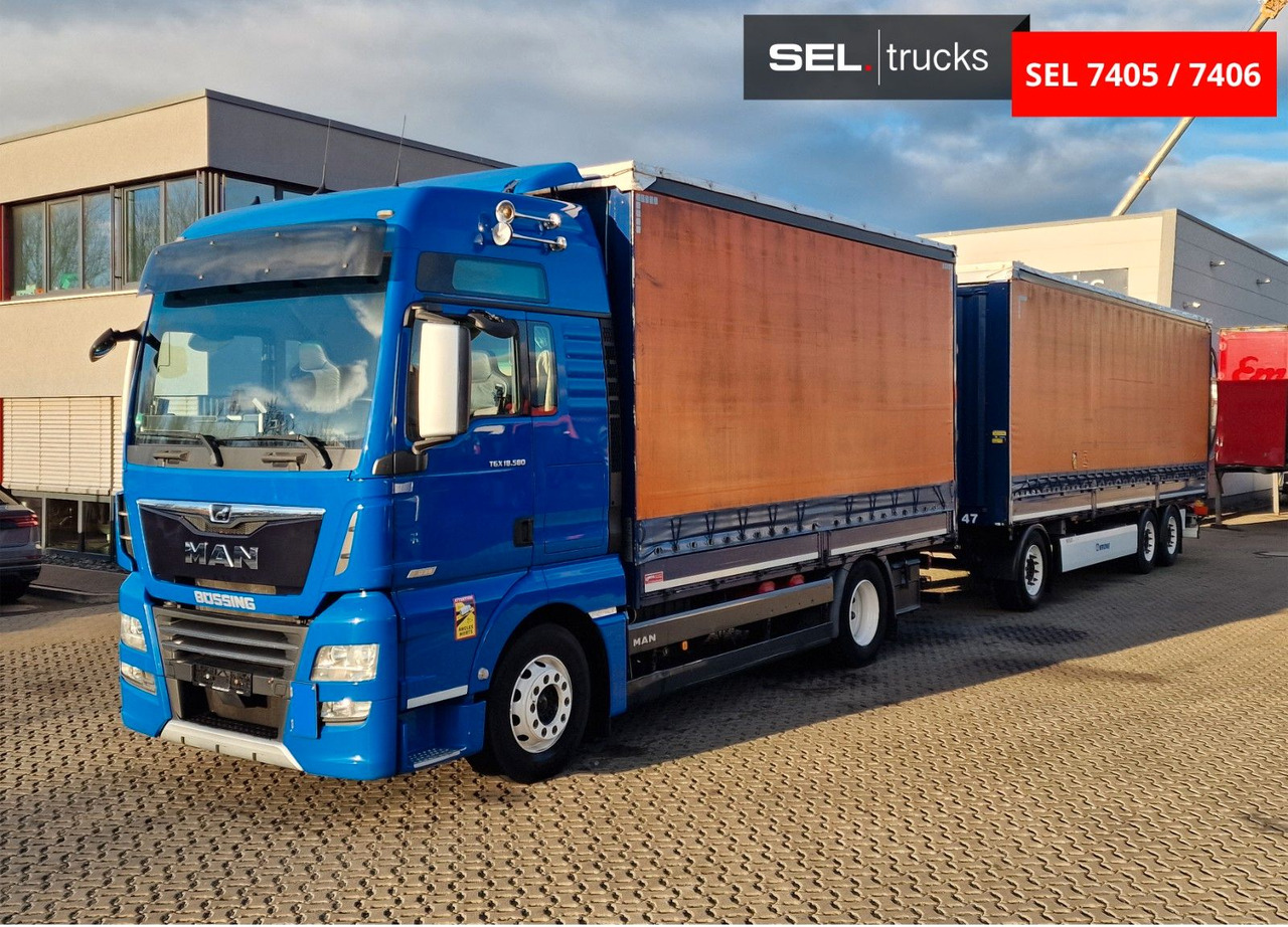 MAN TGX 18.580 4X2 LL/ Intarder/Aluklappen/Durchlade - Тентованный грузовик: фото 2 MAN TGX 18.580 4X2 LL/ Intarder/Aluklappen/Durchlade - Тентованный грузовик: фото 2