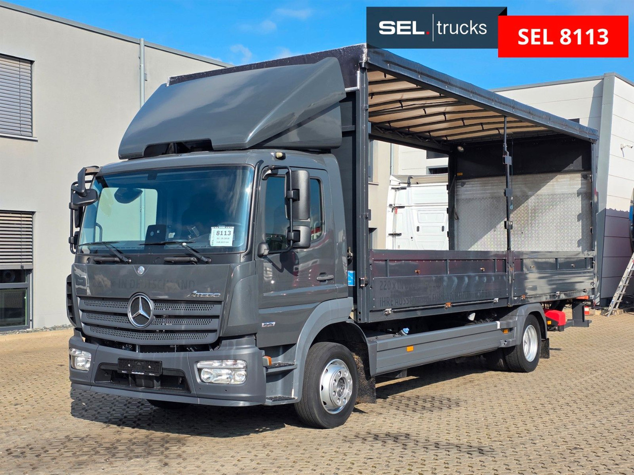 Mercedes-Benz Atego 1221 / Ladebordwand / Rückfahrkamera - Тентованный грузовик: фото 1 Mercedes-Benz Atego 1221 / Ladebordwand / Rückfahrkamera - Тентованный грузовик: фото 1