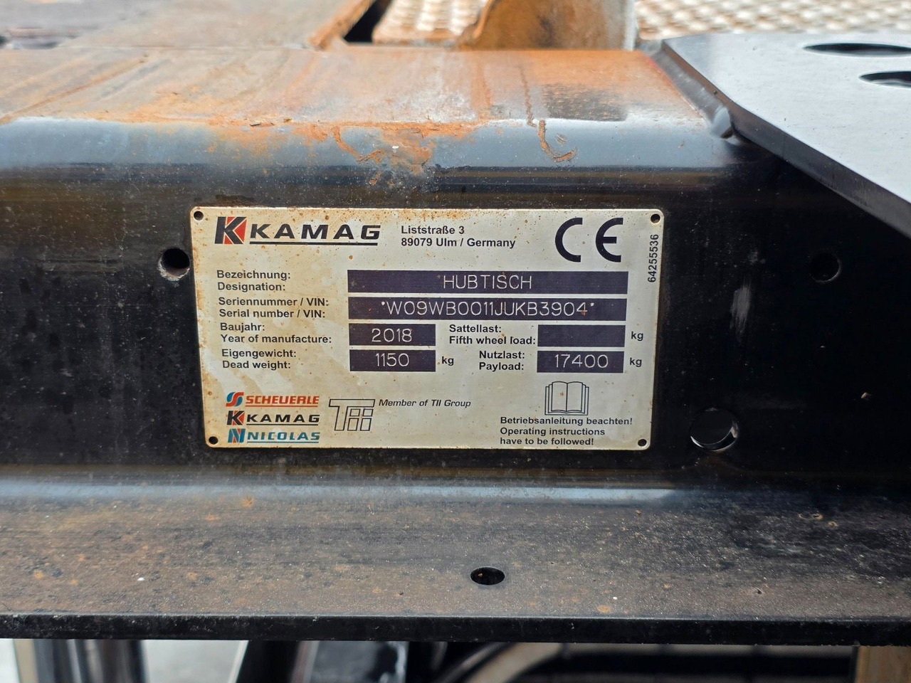 Грузовик-контейнеровоз/ Сменный кузов Mercedes-Benz Kamag WBH 25 / Umsetzer Sattelplatte: фото 15 Грузовик-контейнеровоз/ Сменный кузов Mercedes-Benz Kamag WBH 25 / Umsetzer Sattelplatte: фото 15