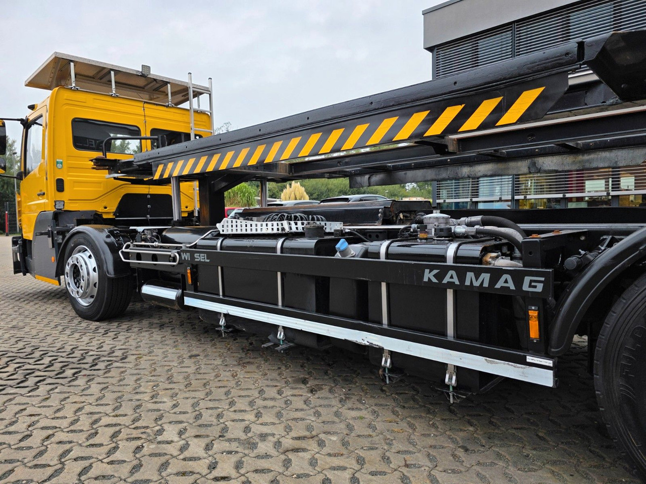 Грузовик-контейнеровоз/ Сменный кузов Mercedes-Benz Kamag WBH 25 / Umsetzer Sattelplatte: фото 9 Грузовик-контейнеровоз/ Сменный кузов Mercedes-Benz Kamag WBH 25 / Umsetzer Sattelplatte: фото 9