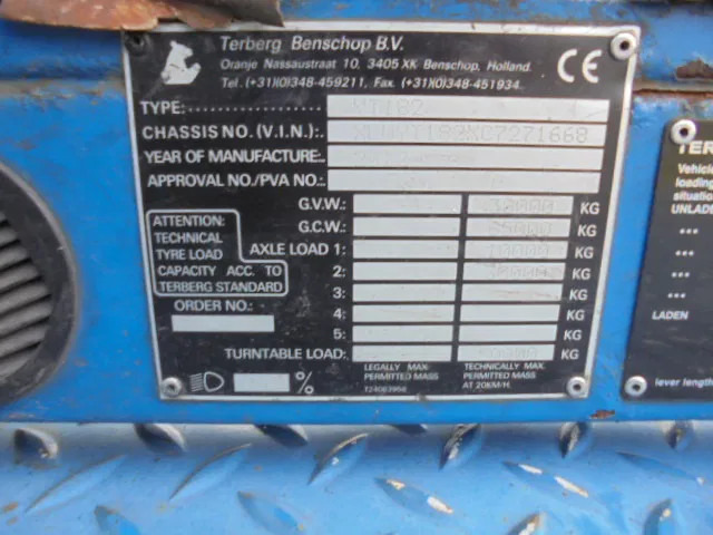 Терминальный тягач Terberg YT 182 + REGISTRATION: фото 12
