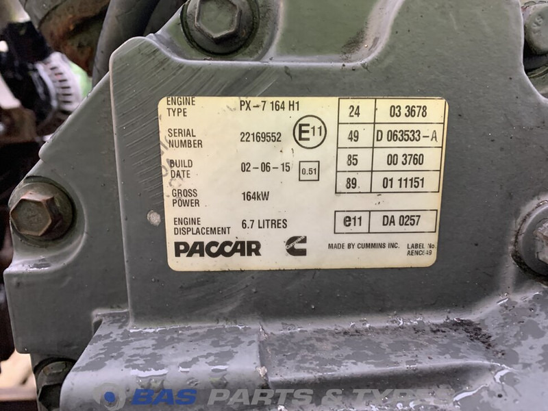 DAF CF Euro 6 Motor DAF PX7 164 H1 1707422R - Двигатель для Грузовиков: фото 5 DAF CF Euro 6 Motor DAF PX7 164 H1 1707422R - Двигатель для Грузовиков: фото 5