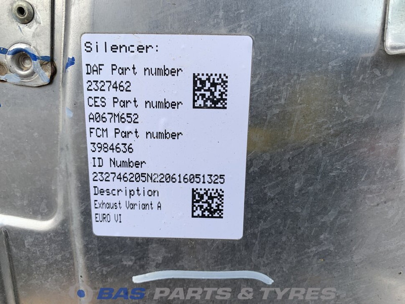 DAF Uitlaatdemper DAF 2327462 - Глушитель/ Выхлопная система для Грузовиков: фото 5 DAF Uitlaatdemper DAF 2327462 - Глушитель/ Выхлопная система для Грузовиков: фото 5