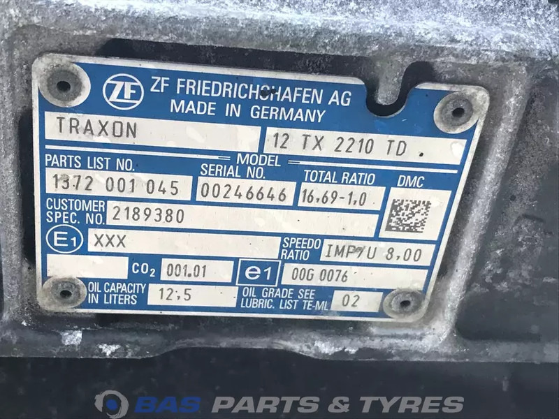 DAF XF G2 DAF 12TX2210 TD TraXon Versnellingsbak 2185317 - Коробка передач для Грузовиков: фото 5 DAF XF G2 DAF 12TX2210 TD TraXon Versnellingsbak 2185317 - Коробка передач для Грузовиков: фото 5