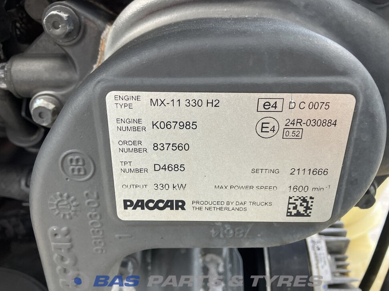 DAF XF106 Motor DAF MX11 330 H2 0452052R - Двигатель для Грузовиков: фото 5 DAF XF106 Motor DAF MX11 330 H2 0452052R - Двигатель для Грузовиков: фото 5