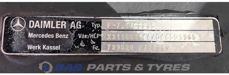 Mercedes-Benz  - Передняя ось для Грузовиков: фото 4 Mercedes-Benz  - Передняя ось для Грузовиков: фото 4