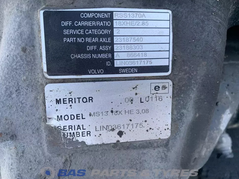 Meritor Differentieel Volvo RSS1370A 23194000 - Дифференциал для Грузовиков: фото 5 Meritor Differentieel Volvo RSS1370A 23194000 - Дифференциал для Грузовиков: фото 5