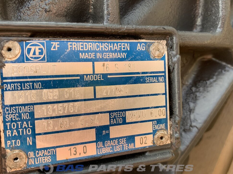 ZF XF105 DAF 16S181 TO Versnellingsbak 1315767 - Коробка передач для Грузовиков: фото 5 ZF XF105 DAF 16S181 TO Versnellingsbak 1315767 - Коробка передач для Грузовиков: фото 5