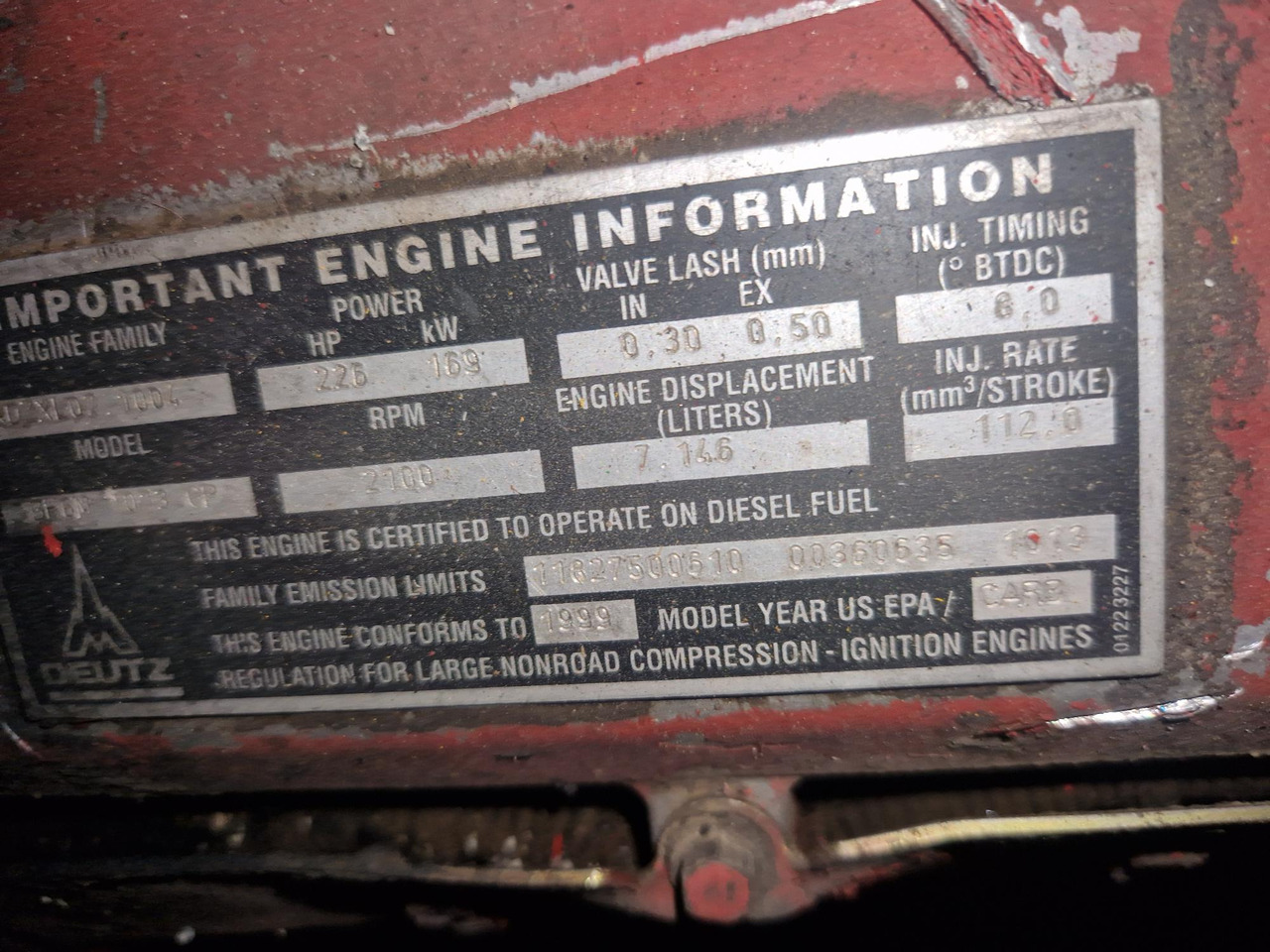 DEUTZ BF6M1013CP - Двигатель для Строительной техники: фото 2 DEUTZ BF6M1013CP - Двигатель для Строительной техники: фото 2