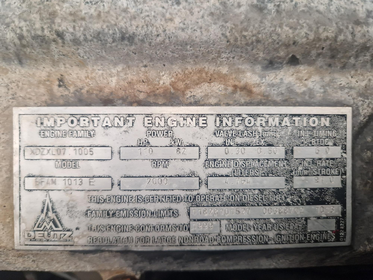 MOTOR DEUTZ BF4M1013E - Двигатель для Строительной техники: фото 4 MOTOR DEUTZ BF4M1013E - Двигатель для Строительной техники: фото 4