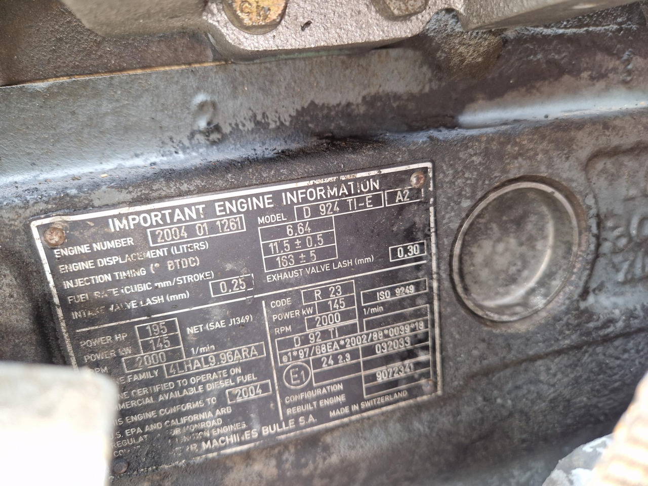 MOTOR LIEBHERR D924TIE 145 KW - Двигатель для Строительной техники: фото 5 MOTOR LIEBHERR D924TIE 145 KW - Двигатель для Строительной техники: фото 5