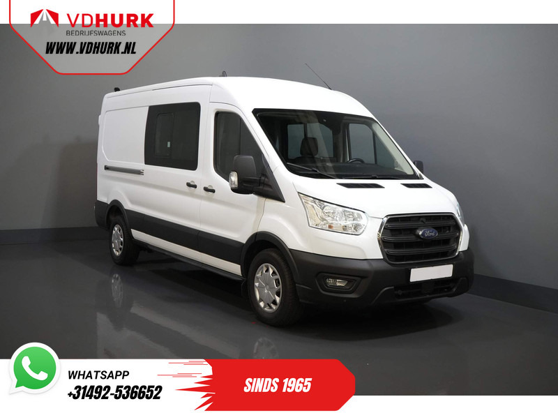 Ford Transit 2.0 TDCI 130 pk L3H2 DC Dubbel Cabine 7 Pers./ Riem V.V./ Adapt. Cruise/ CarPlay/ PDC/ Navi/ Camera/ Airco/ Trekhaak - Цельнометаллический фургон, Грузопассажирский фургон: фото 1 Ford Transit 2.0 TDCI 130 pk L3H2 DC Dubbel Cabine 7 Pers./ Riem V.V./ Adapt. Cruise/ CarPlay/ PDC/ Navi/ Camera/ Airco/ Trekhaak - Цельнометаллический фургон, Грузопассажирский фургон: фото 1