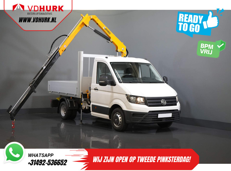 Volkswagen Crafter 50 165 pk Effer 352S Kraan/ Crane/ Kran/ Autokran/ PTO/ Open laadbak/ Dubbel Lucht - Малотоннажный бортовой грузовик: фото 1 Volkswagen Crafter 50 165 pk Effer 352S Kraan/ Crane/ Kran/ Autokran/ PTO/ Open laadbak/ Dubbel Lucht - Малотоннажный бортовой грузовик: фото 1