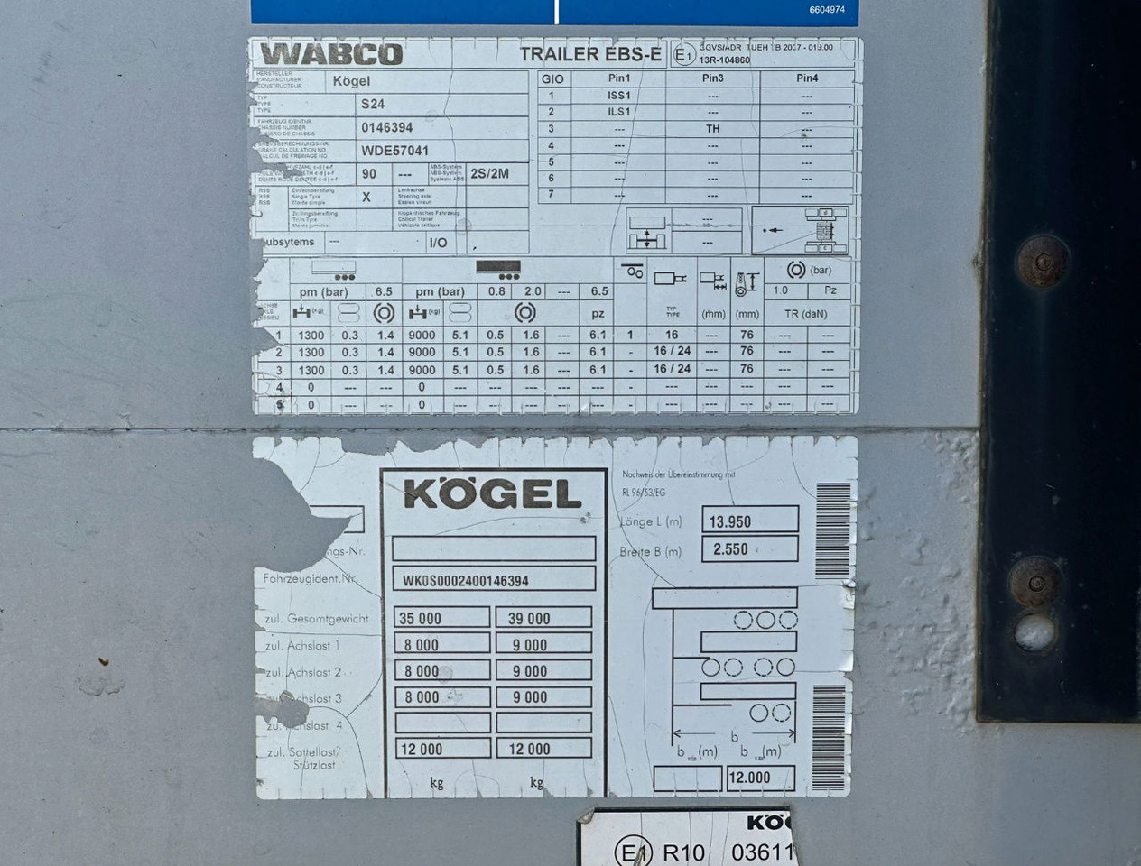 Тентованный полуприцеп Kögel SN24 Edscha SAF Axles Disc Brakes Lift Axle TOP Condition NL Trailer: фото 20