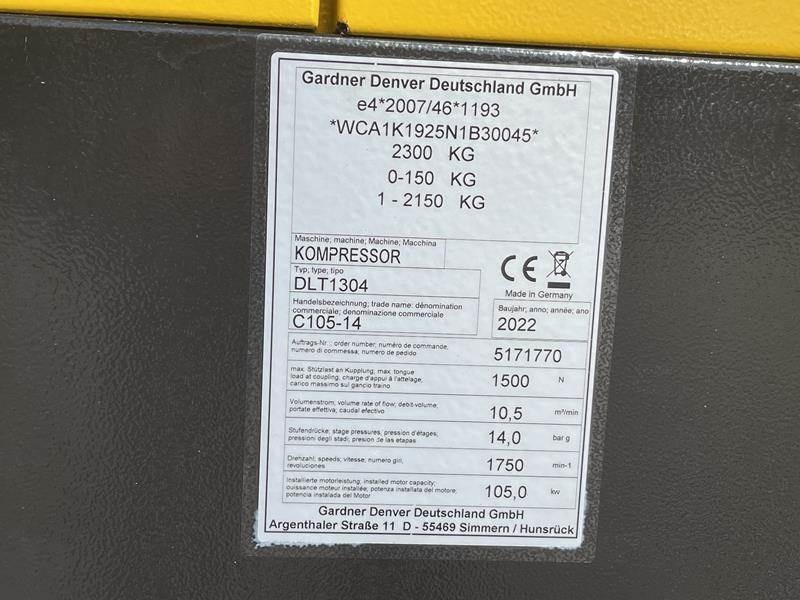 Compair C 105 - 14 - N - Воздушный компрессор: фото 5 Compair C 105 - 14 - N - Воздушный компрессор: фото 5