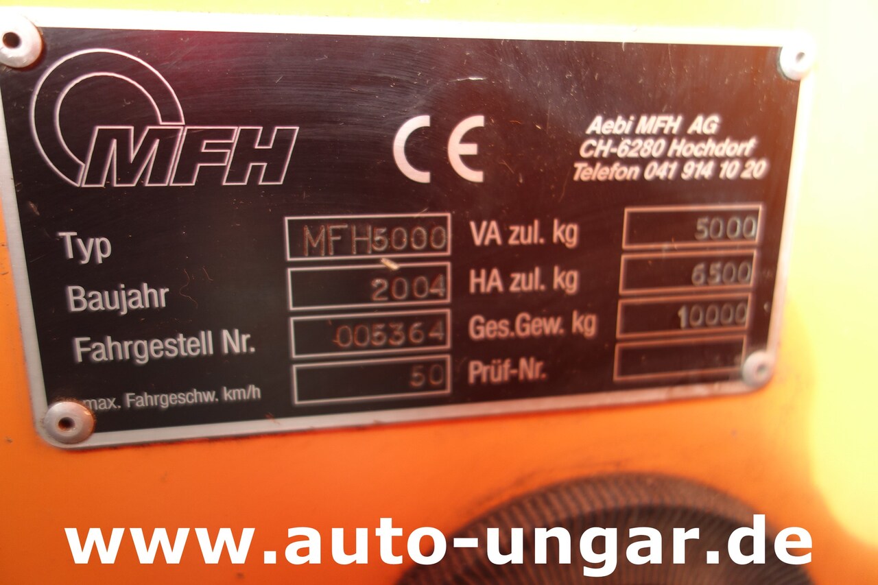 Подметально-уборочная машина Aebi Schmidt MFH 5000 Kehrmaschine 4-Rad Lenkung Wildkrautbesen: фото 22