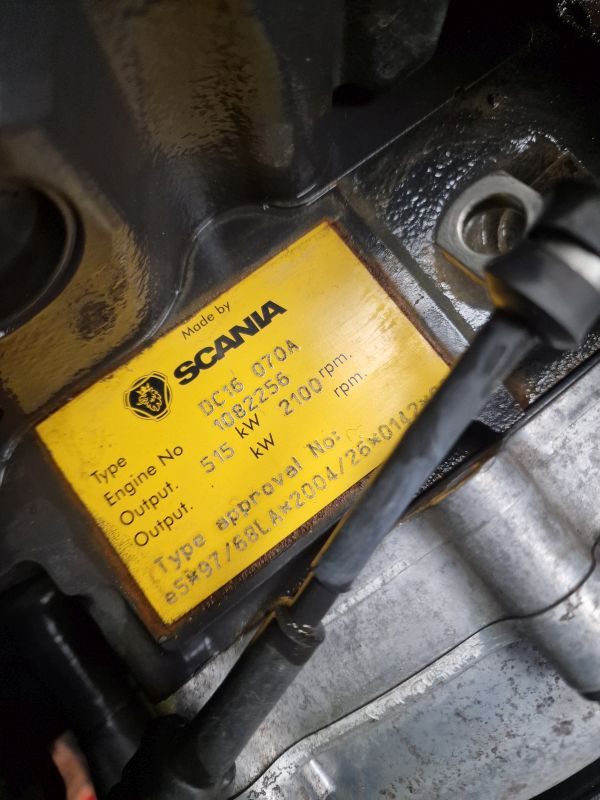 Scania TEREX TR60 DC16 070A Engine (Plant) - Двигатель для Строительной техники: фото 2 Scania TEREX TR60 DC16 070A Engine (Plant) - Двигатель для Строительной техники: фото 2