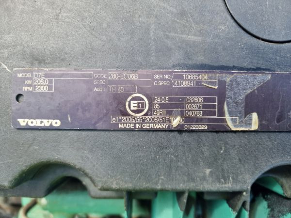 Volvo D7E 280-EC06B Truck Spec Engine (Truck) - Двигатель для Грузовиков: фото 2 Volvo D7E 280-EC06B Truck Spec Engine (Truck) - Двигатель для Грузовиков: фото 2