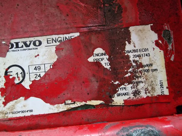 Volvo D9A 260 – EC01 Engine (Truck) - Двигатель для Грузовиков: фото 2 Volvo D9A 260 – EC01 Engine (Truck) - Двигатель для Грузовиков: фото 2