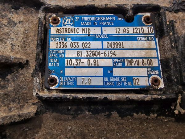 ZF Astronic 12AS1210TO Gearbox - Коробка передач: фото 2 ZF Astronic 12AS1210TO Gearbox - Коробка передач: фото 2