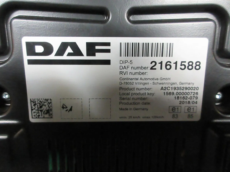 DAF 2161588 INSTRUMENTENPANEEL DAF XF CF 450 EURO 6 MODEL 2020 - Приборная панель для Грузовиков: фото 5 DAF 2161588 INSTRUMENTENPANEEL DAF XF CF 450 EURO 6 MODEL 2020 - Приборная панель для Грузовиков: фото 5