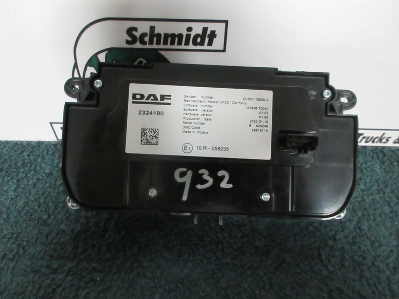 DAF 2324190 REGELEENHEID DAF XG 480 EURO 6 MODEL 2023 - Электрическая система для Грузовиков: фото 2 DAF 2324190 REGELEENHEID DAF XG 480 EURO 6 MODEL 2023 - Электрическая система для Грузовиков: фото 2