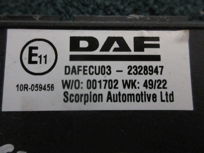 DAF 2328947 ECU03 MODULEN DAF XG 480 EURO 6 MODEL 2023 - Электрическая система для Грузовиков: фото 5 DAF 2328947 ECU03 MODULEN DAF XG 480 EURO 6 MODEL 2023 - Электрическая система для Грузовиков: фото 5