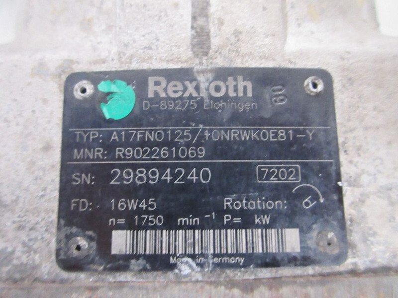 MAN 1530346//16137154 //REXROTH A 17FN0125 PTO EN POMP MAN OF SCANIA MODEL 2020 EURO 6 - Гидравлика для Грузовиков: фото 4 MAN 1530346//16137154 //REXROTH A 17FN0125 PTO EN POMP MAN OF SCANIA MODEL 2020 EURO 6 - Гидравлика для Грузовиков: фото 4