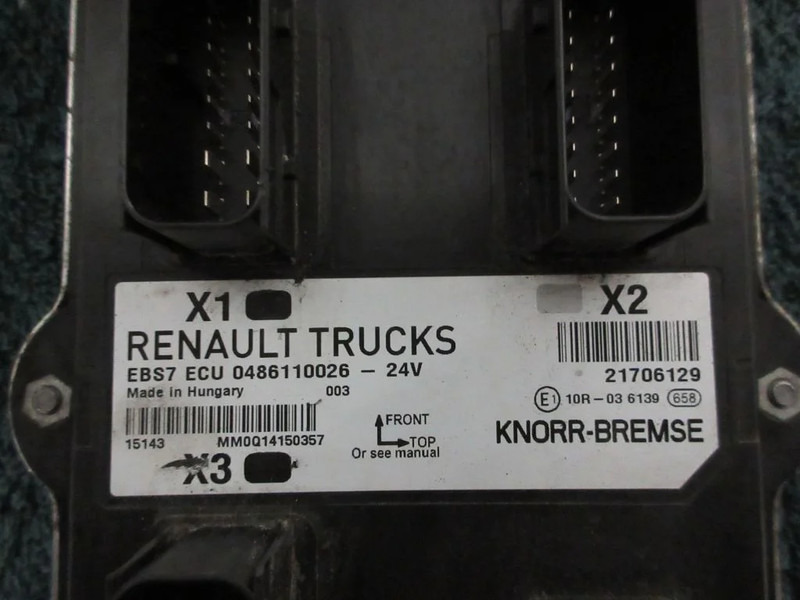 Renault 7421706129 7421924965 EBS7 ECU Regeleenheid RENAULT T 460 EURO 6 - Электрическая система для Грузовиков: фото 4 Renault 7421706129 7421924965 EBS7 ECU Regeleenheid RENAULT T 460 EURO 6 - Электрическая система для Грузовиков: фото 4